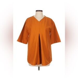 COS Short Sleeve Blouse - Burnt Orange (S)